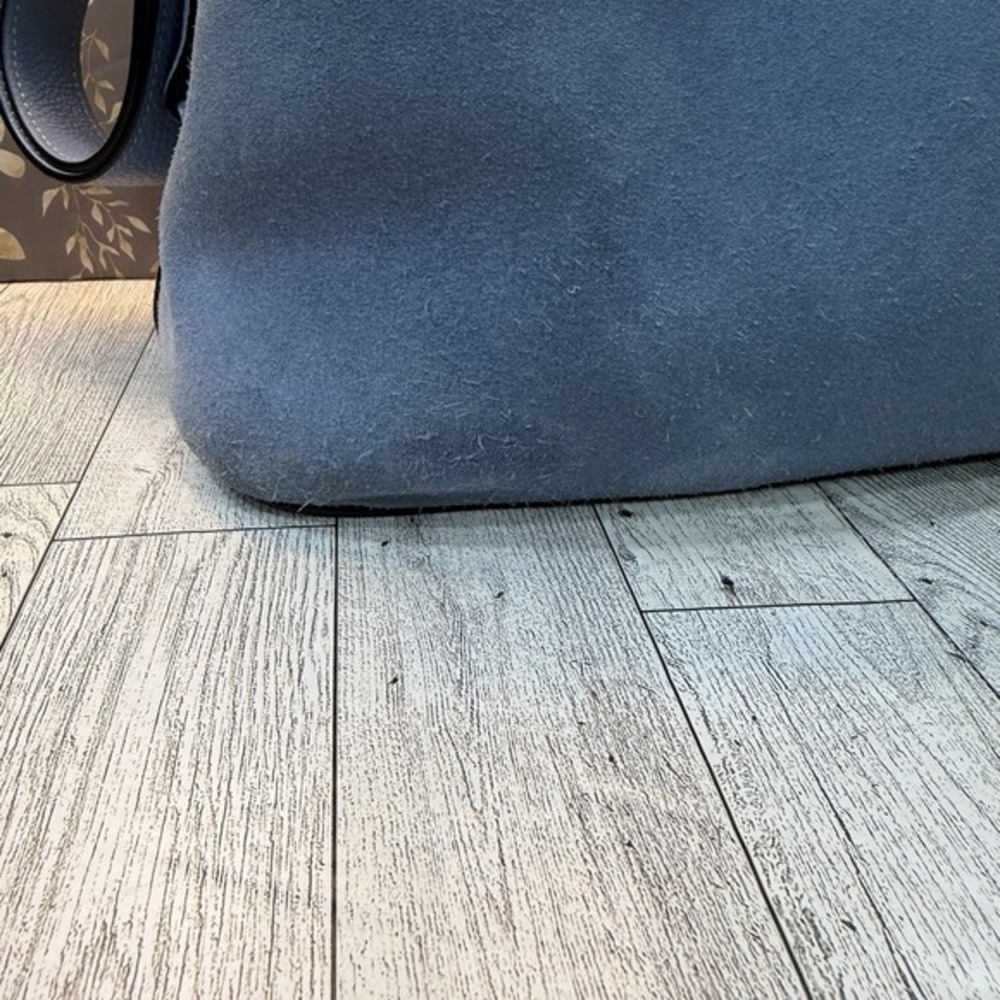 Kate Spade Marti Suede Large Bucket Bag Shoulder‎ Bag Crossbody Dusty Blue - Picture 4 of 14